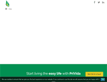 Tablet Screenshot of prividaenergy.com